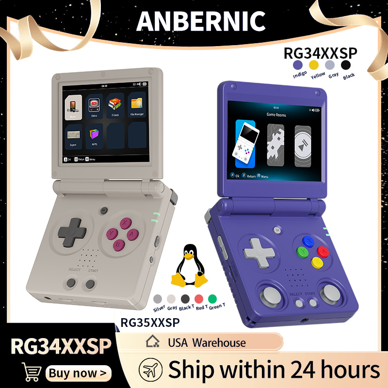 Retro Gaming Mobile - Anbernic RG34XXSP RG35XXSP Перекидная портативная игровая