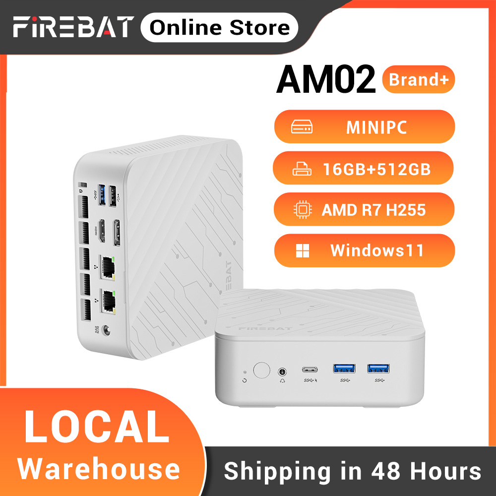 Retro Gaming Mini Pc - Мини-ПК FIREBAT AM02 AMD Ryzen 7