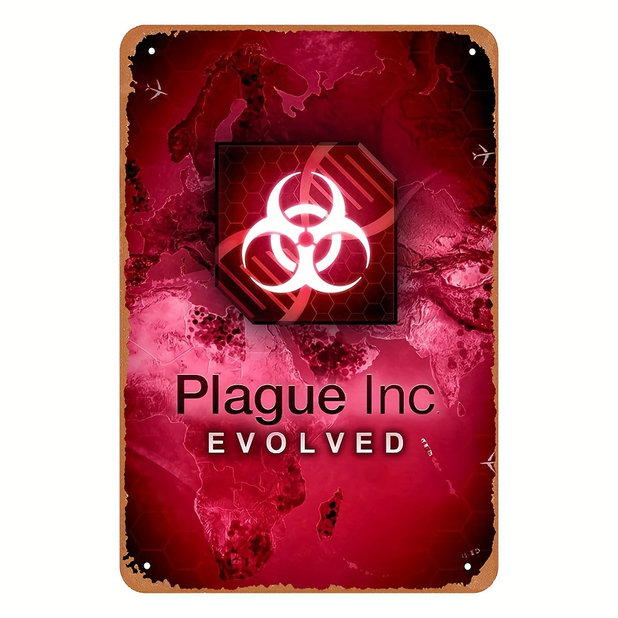 Retro Gaming Videos - Винтажная металлическая табличка в стиле Plague