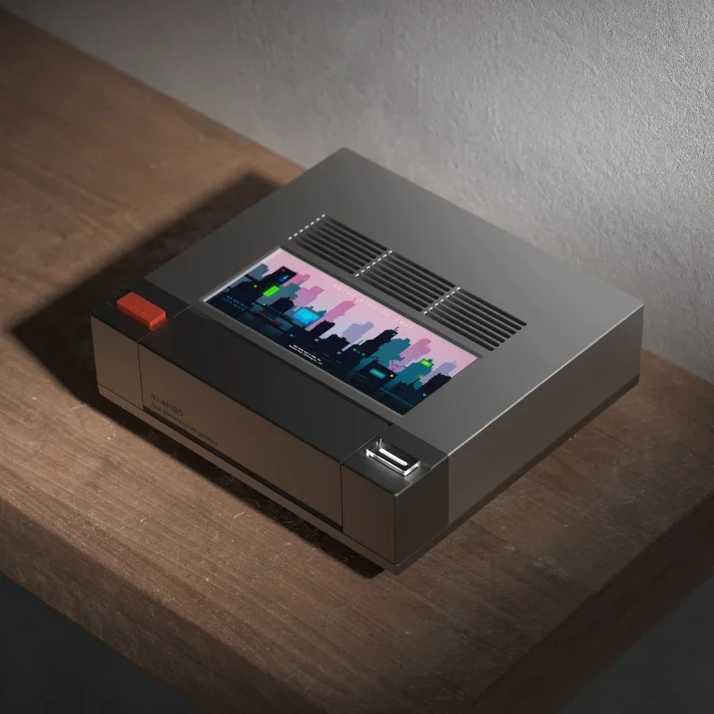 Retro Gaming Mini Pc - Мини-ПК с сенсорным дополнительным экраном (три